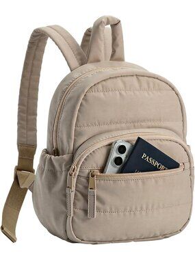 Women's 01-camel Lightweight Adjustable Straps Large Capacity Bookbag